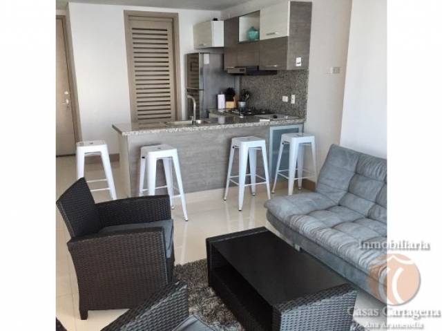 APARTAMENTO EN VENTA 1 HABITACIÓN FRENTE A LAS PLAYAS EN CARTAGENA