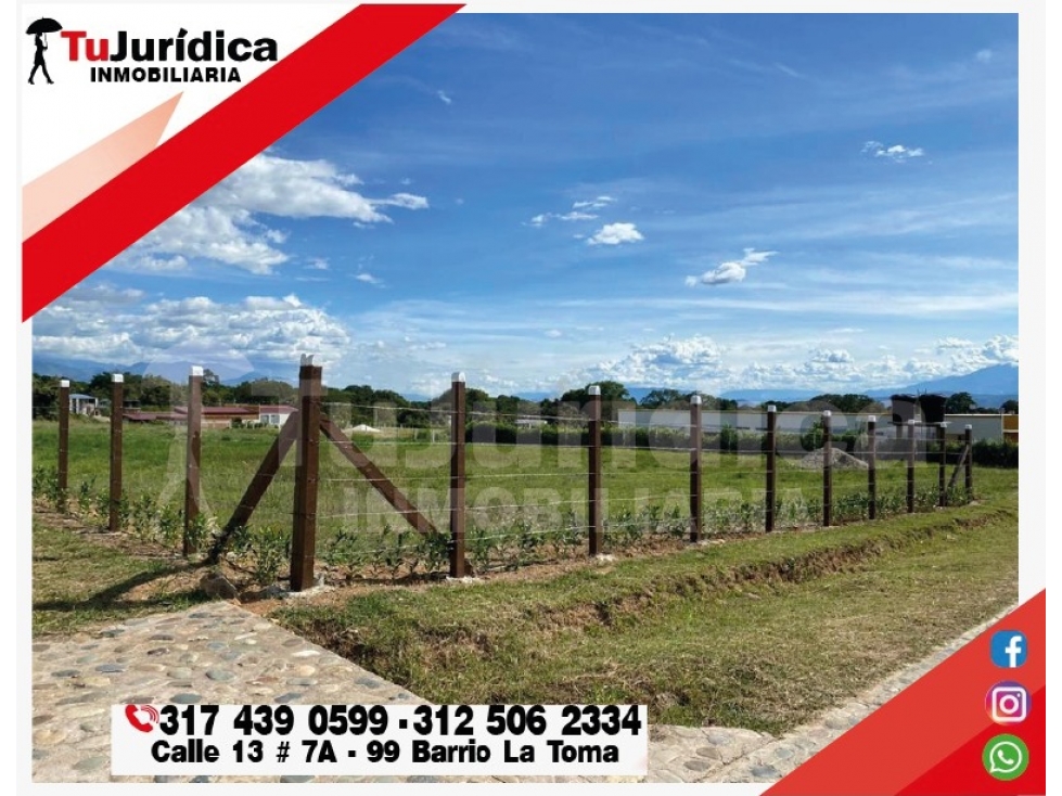 SE VENDE LOTE 5000M2 CONJUNTO VALLE DE LA RIVERA