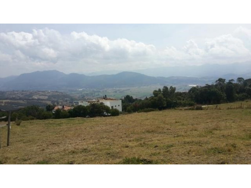 Lote con espectacular vista al valle de sopo