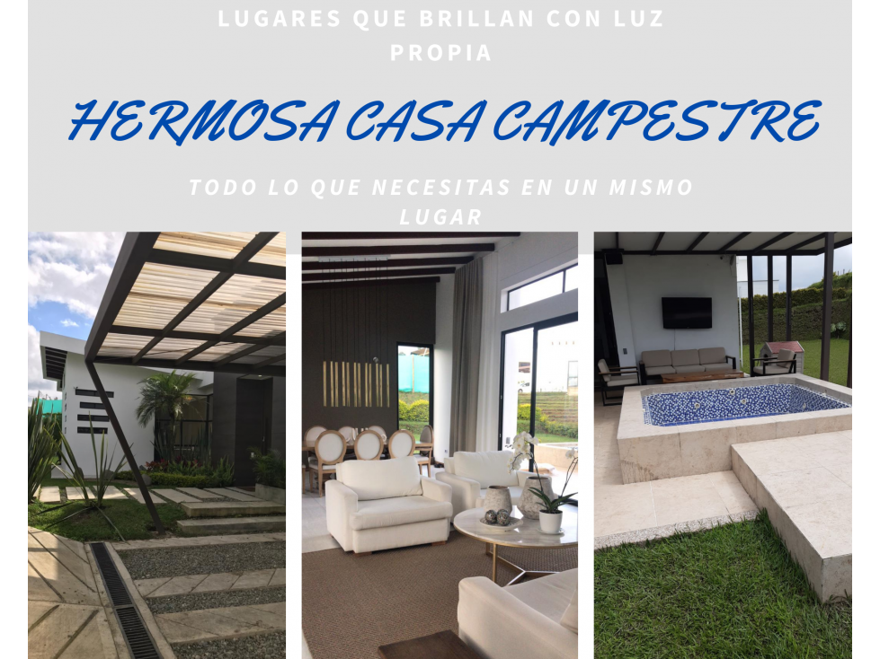 CASA CAMPESTRE A LA VENTA AUTOPISTA DEL CAFÉ REF 3655