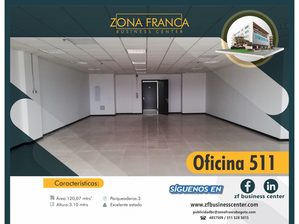 Oficina en Zona Franca Bogotá