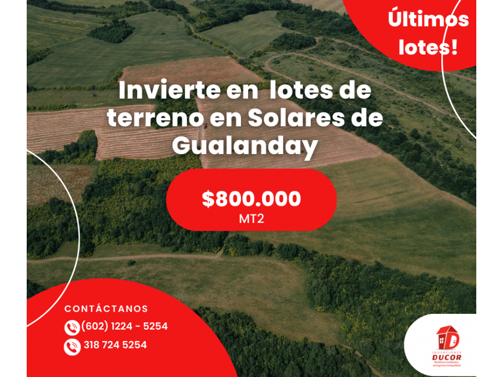 Se vende lote en Solares de Gualanday, Tuluá