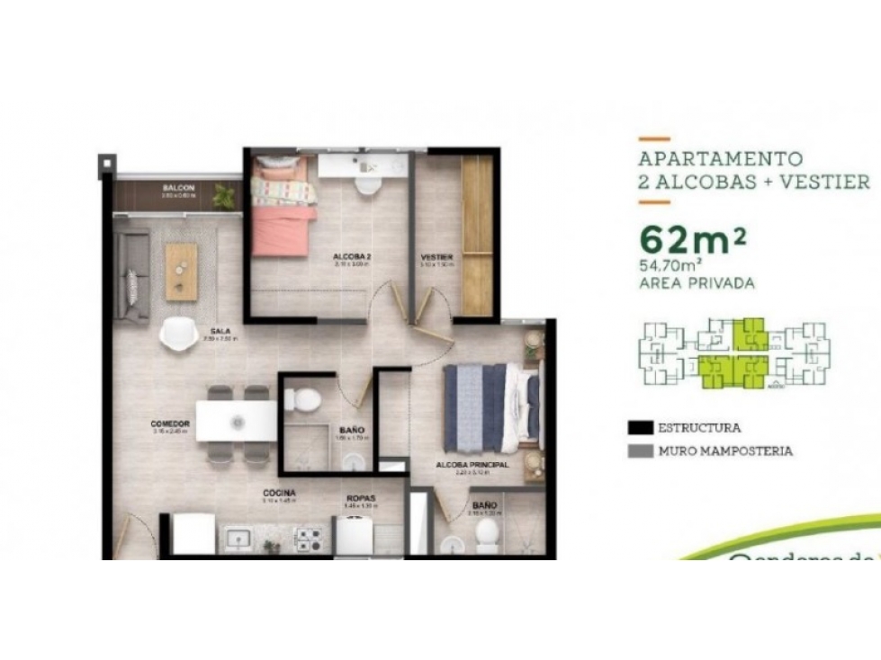 Apartamento en Cesión, Avda Sur cerca a Mercasa