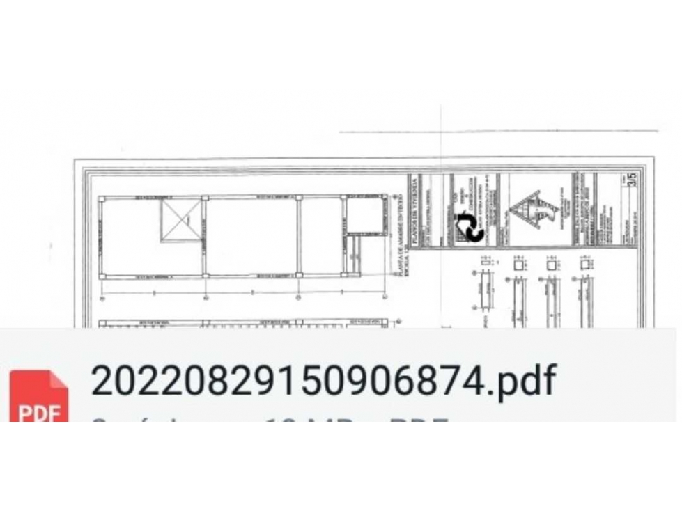 VENDO PROYECTO DE APARTAMENTO CERCA AL PARQUE DE COPACABANA